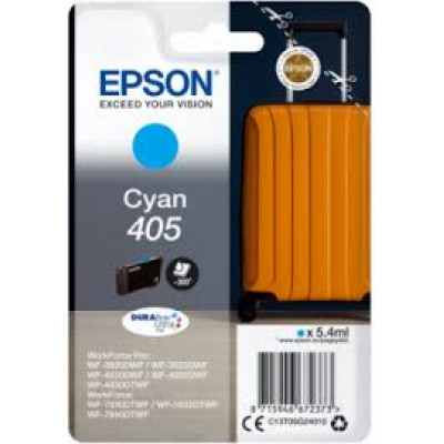 Epson 405 - 5.4 ml - cyan - original - blister - ink cartridge - for WorkForce WF-7830, 7835, 7840